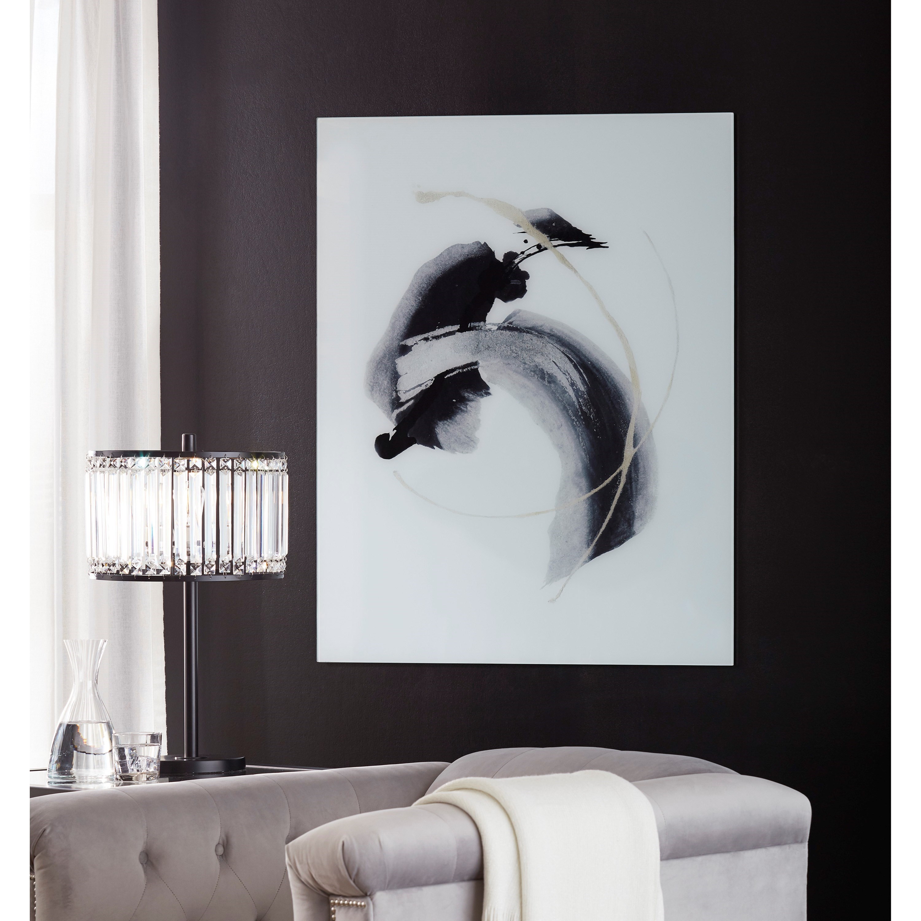 Ashley pancho black and white wall art a8000258 discount